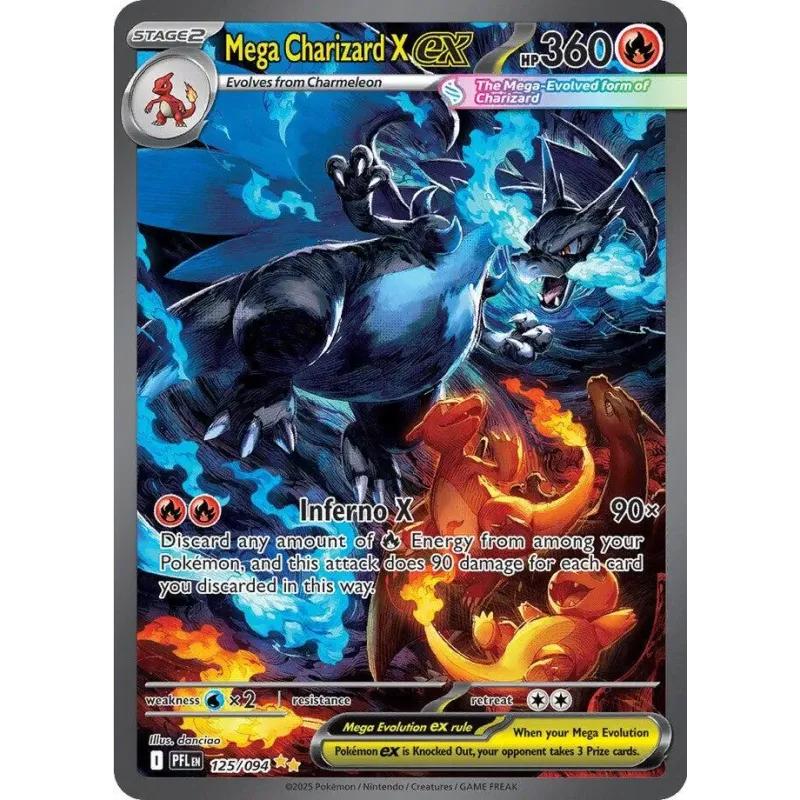 Mega Charizard x EX 125/094 Me02: Phantasmal Flames Holo